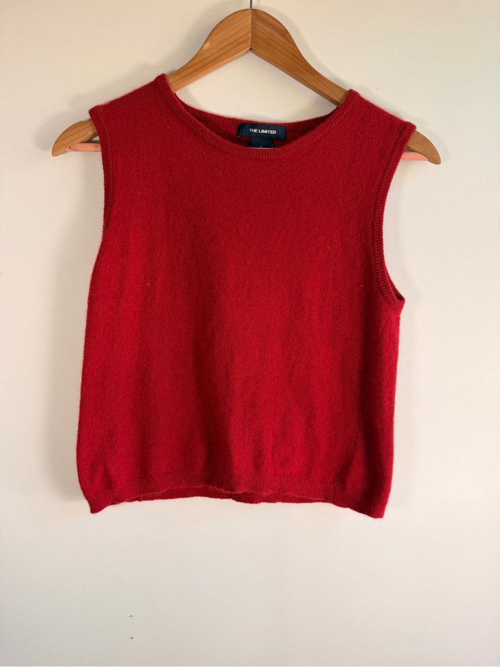 The Limited Red Sleeveless Knit Shell